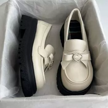 Женские туфли Мэри Джейн на высоком каблуке, модельные туфли в стиле Лолиты, женские осенние лоферы, женские дизайнерские весенние новые прогулочные туфли-лодочки, Zapatillas 35 чёрный