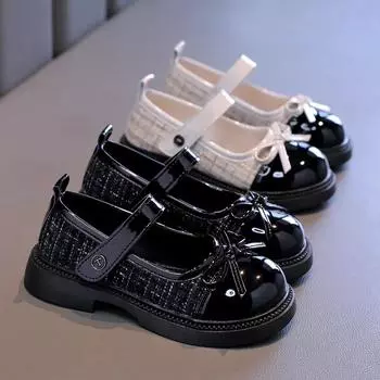 Женские туфли Мэри Джейн с бантом, простые черные туфли на платформе в стиле Лолиты на каблуке для женщин, милые женские туфли-лодочки для студентов и колледжей 26 insole16cm чёрный