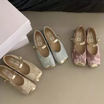 Женские туфли Мэри Джейн в стиле ретро, модные и удобные, весенние, чонсамы, нежные туфли для бабушки, одинарные туфли 35 розовый