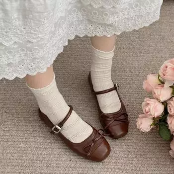 Женские туфли Мэри Джейн, женские балетки, милые балетки, женские туфли с завязками-бабочками, круглым носком, пряжкой, ремешком, мягкой подошвой, женские туфли 35 серебряный