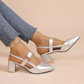 Женские туфли на каблуках, босоножки, новые повседневные модные сексуальные туфли на высоком каблуке, женские новые толстые туфли на каблуке, роскошные дизайнерские сандалии для женщин 35