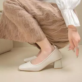 Женские туфли на каблуках. Свадебная обувь. Женская обувь на высоком каблуке с квадратным носком. Элегантная офисная обувь. Женские туфли-лодочки. Женские классические туфли-лодочки. Туфли без шнуровки. 40 хаки