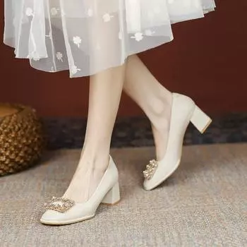 Женские туфли на каблуках, свадебные туфли, женская обувь на высоком каблуке с острым носком, элегантные офисные туфли, женские туфли-лодочки, женские классические туфли-лодочки, модельные туфли 39