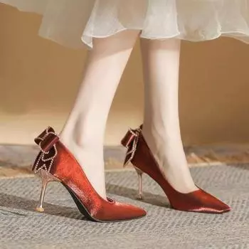 Женские туфли на каблуках, свадебные туфли, женская обувь на высоком каблуке с острым носком, элегантные офисные туфли, женские туфли-лодочки, женские классические туфли-лодочки, модельные туфли 40 белый