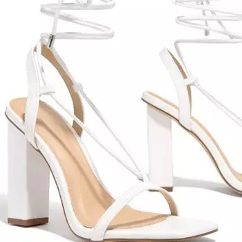 Женские туфли на каблуке, роскошные брендовые летние кружевные туфли с перекрестными резинками, однотонные, модные, лаконичные, элегантные, повседневные, больших размеров, туфли-лодочки для женщин 36