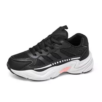 Женские туфли на платформе TUINANLE, дышащие нескользящие кроссовки на плоской подошве с сеткой, женские кроссовки для бега на шнуровке