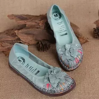 Женские туфли на плоской подошве 2024 года, женские туфли на плоской подошве из натуральной кожи ручной работы, мягкие, удобные, элегантные, мокасины, женская обувь 225