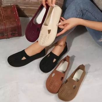 Женские туфли на плоской подошве 2024 года, новые весенне-осенние туфли-лоферы на плоской подошве с круглым носком, удобные туфли в стиле Лолита, женские кроссовки Zapatos De Mujer 36 хаки