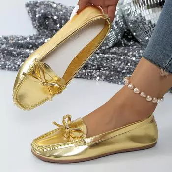 Женские туфли на плоской подошве, балетки, лоферы для танцев, классические туфли для вечеринок с круглым носком, женская обувь для отдыха на природе 2024 года, новые удобные кроссовки для женщин 36 чёрный