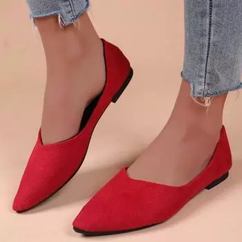 Женские туфли на плоской подошве, дышащие туфли с острым носком, модные вязаные туфли с мягкой подошвой, повседневные туфли без застежек, лоферы Zapatos De Mujer 35 бежевый