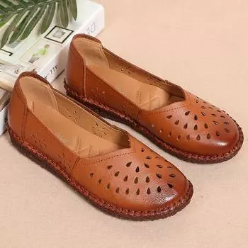 Женские туфли на плоской подошве из кожи, нескользящие, мягкие, для отдыха, для лодок, женские туфли на плоской подошве, женская обувь для вождения, повседневная обувь, мокасины на плоской подошве 4 чёрный