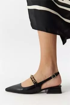 Женские туфли на плоской подошве Locus Ballet Black