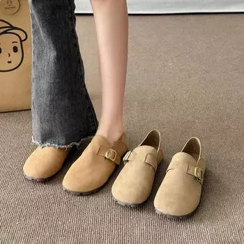 Женские туфли на плоской подошве, модные весенние и осенние туфли-лоферы с круглым носком, повседневные, удобные, с неглубокой подошвой, женские кроссовки 35