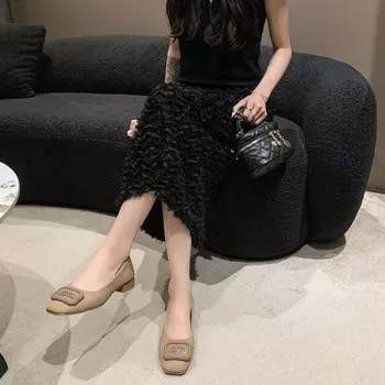 Женские туфли на плоской подошве на низком каблуке, элегантные, последние, повседневные туфли для женщин 2024 года, тренд, горячее, модное предложение, шикарные, слипоны, дешевая распродажа 35