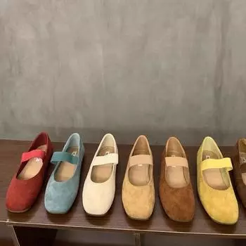 Женские туфли на плоской подошве на открытом воздухе, повседневные туфли Мэри Джейн красного цвета, новые модные туфли на плоской подошве с короткими застежками, элегантные женские балетки, мягкие туфли 35