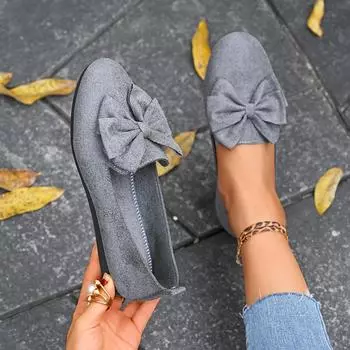 Женские туфли на плоской подошве, новые летние модные удобные универсальные туфли-лоферы, женские простые износостойкие кроссовки с бантом на плоской подошве для женщин 36