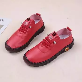 Женские туфли на плоской подошве Новые ортопедические мокасины Женские мокасины Сшитые балетки без застежек для женщин Обувь для медсестер Zapatos De Mujer 35