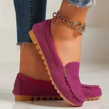 Женские туфли на плоской подошве Новые повседневные легкие туфли-лоферы на плоской подошве Модные универсальные удобные туфли Мэри Джейн для женщин 43 чёрный