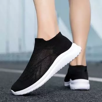 Женские туфли на плоской подошве, осенние кроссовки Tenis Feminino с дышащей сеткой, легкие, с круглым носком, плоские, теннисные туфли для женщин, для активного отдыха, спортзала, De Mujer 36 серый