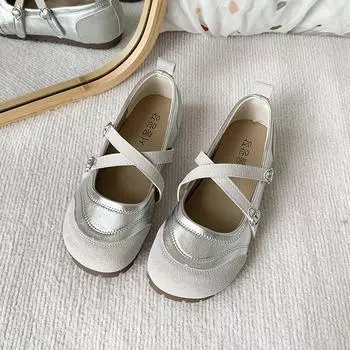 Женские туфли на плоской подошве, осенние, новые, матовые, с круглым носком, с мелким горлом, с бабочкой, одинарные туфли 35 бежевый