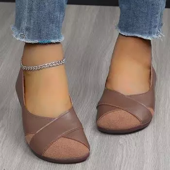 Женские туфли на плоской подошве, повседневные мокасины для босых ног, женские, удобные, весенние, элегантные, на низком каблуке 35 светло-зеленый