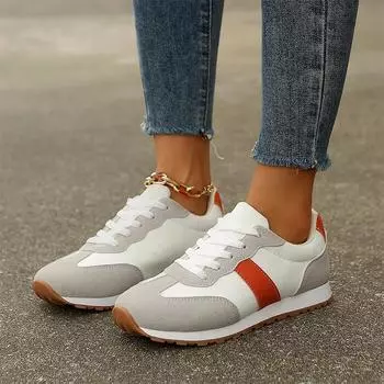 Женские туфли на плоской подошве, повседневные спортивные кроссовки, новые осенние прогулочные дорожные удобные женские туфли для активного отдыха на шнуровке, беговые кроссовки Zapatillas 36