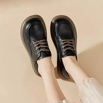 Женские туфли на плоской подошве с круглым носком, женские мокасины с ремешками, весенние, высококачественные, модные, для отдыха, нескользящие, элегантные платья 35