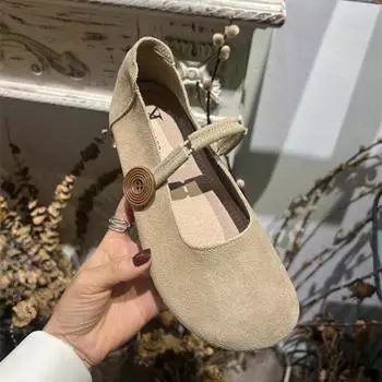 Женские туфли на плоской подошве с мелкой пряжкой, туфли Мэри Джейн, новая мода, осень, удобная повседневная обувь на мягкой подошве для прогулок 35