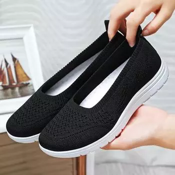 Женские туфли на плоской подошве Slip on Flat Shoes Candy Color Woman Boat Shoes Black Loafers Faux Suede Ladies Ballet Flats 2024 36 чёрный