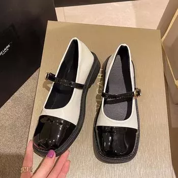 Женские туфли на плоской подошве Туфли Мэри Джейн Винтажные туфли в стиле Лолиты для девочек Модные кожаные туфли в тон цвета Zapatos De Mujer 35 бежевый