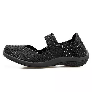 Женские туфли на плоской подошве весна-лето без застежек, модные женские плетеные черные туфли, дышащие женские мокасины, повседневная обувь, большие размеры 35-42 4.5 коричневый