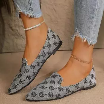 Женские туфли на плоской подошве весна-осень, износостойкие туфли с острым носком, модные нескользящие мягкие плоские кроссовки для женщин, Zapatos De Mujer 35 белый