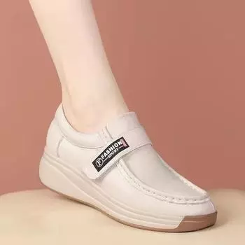 Женские туфли на плоской подошве Женские кроссовки на платформе Женские кожаные женские мокасины Женские повседневные туфли Мокасины Zapatos Mujer 35