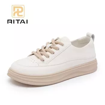 Женские туфли на шнуровке с круглым носком, белые туфли, дышащие, удобные, повседневные туфли на плоской подошве 34 бежевый