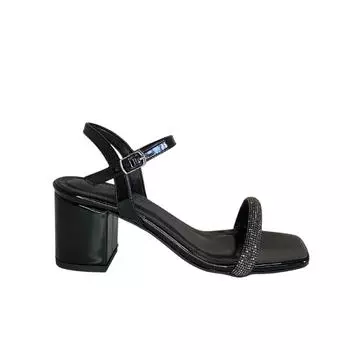 Женские туфли на среднем каблуке из веганской кожи