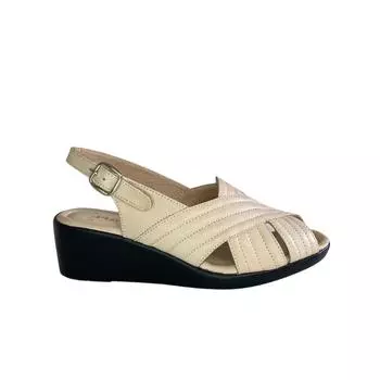 Женские туфли на танкетке из натуральной кожи