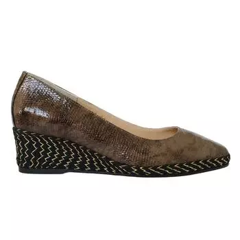 Женские туфли на танкетке из натуральной кожи