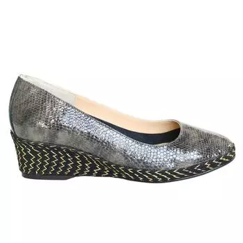 Женские туфли на танкетке из натуральной кожи