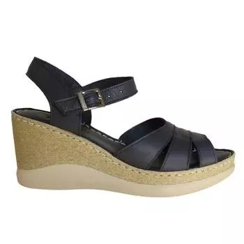 Женские туфли на танкетке из натуральной кожи