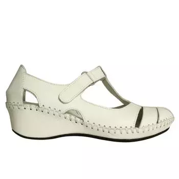 Женские туфли на танкетке из натуральной кожи