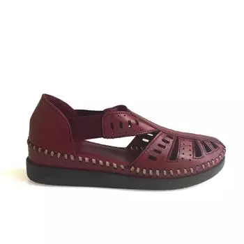 Женские туфли на танкетке из натуральной кожи