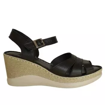 Женские туфли на танкетке из натуральной кожи