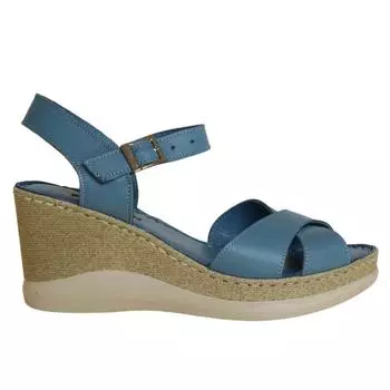 Женские туфли на танкетке из натуральной кожи