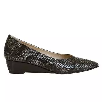 Женские туфли на танкетке из натуральной кожи