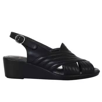 Женские туфли на танкетке из натуральной кожи