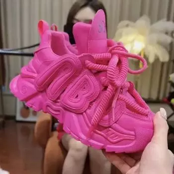 Женские туфли на толстой подошве с буквенным принтом, новые модные кроссовки с увеличенным размером, повседневная спортивная обувь на платформе Zapatillas Mujer 2024 35