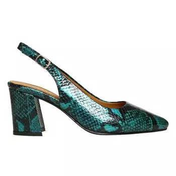 Женские туфли на высоком каблуке из натуральной кожи