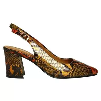 Женские туфли на высоком каблуке из натуральной кожи