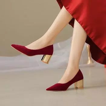 Женские туфли на высоком каблуке, простые, с острым носком, с неглубоким вырезом, для свадебного платья, банкета и свадьбы, размеры 34-42 34