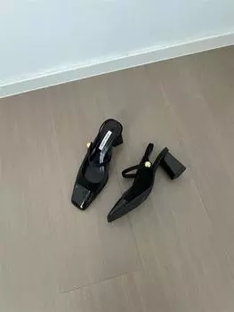 Женские туфли на высоком каблуке, сандалии Мэри Джейн, женские летние новые туфли Мэри Джейн на мягкой подошве, туфли-лодочки, массивный каблук, лакированная кожа, нарядные сандалии 35